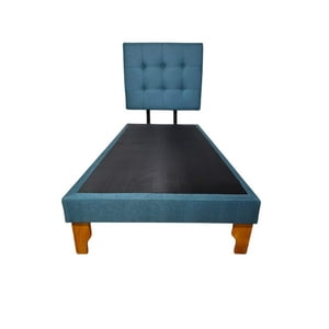Diseños Valestrini - Cama De Plaza Lino Azul