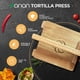 thumbnail image 3 of Prensa para tortillas de madera panan, tortillera mexicana, madera de acacia, 3 of 7