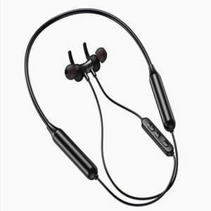 Impormaipu - Audífonos Bluetooth Auriculares Inalambricos Recargables 7Hrs Dd9 Con Microfono Manos Libres Para Hablar Magneticos Dd9 Semigancho (Negros)