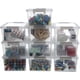 thumbnail image 1 of Un juego de 10 cajas de almacenamiento pequeñas con tapas, mini cajas de almacenamiento de plástico apilables transparentes, 1 of 5