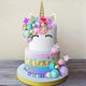 thumbnail image 1 of Decoración de tarta DRWATE para fiesta de cumpleaños con forma de unicornio, 38 unidades, 1 of 7