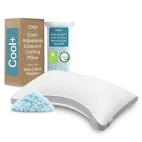 Pillow Coop Home Goods Cool+ Crescent Ajustable, Tamaño Queen