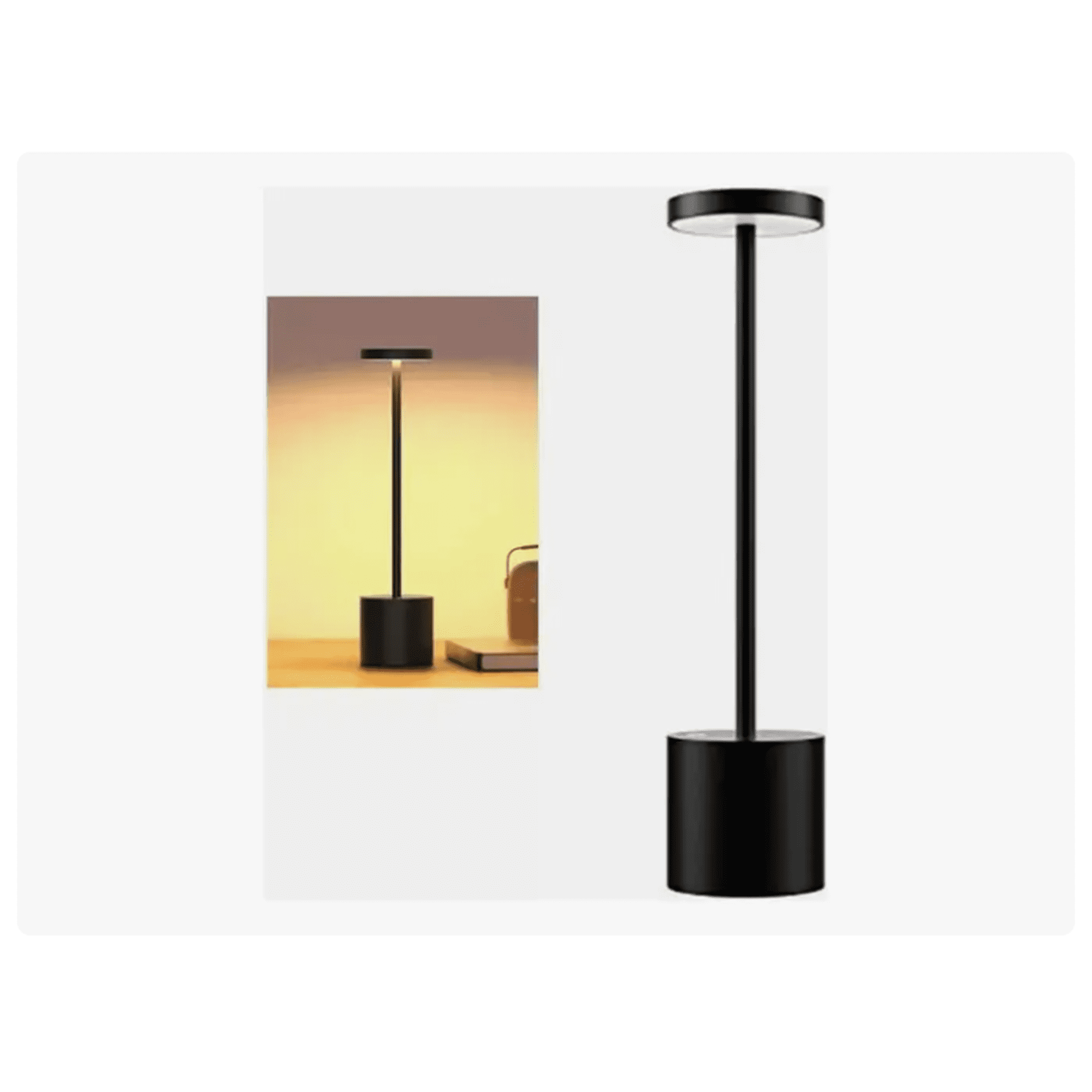 Bienok - Lámpara De Mesa Recargable, Lámpara Inalámbrica Lampara Led
