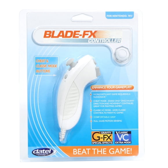 Control Con Cable Wii Blade Fx Con Detección De Movimiento
