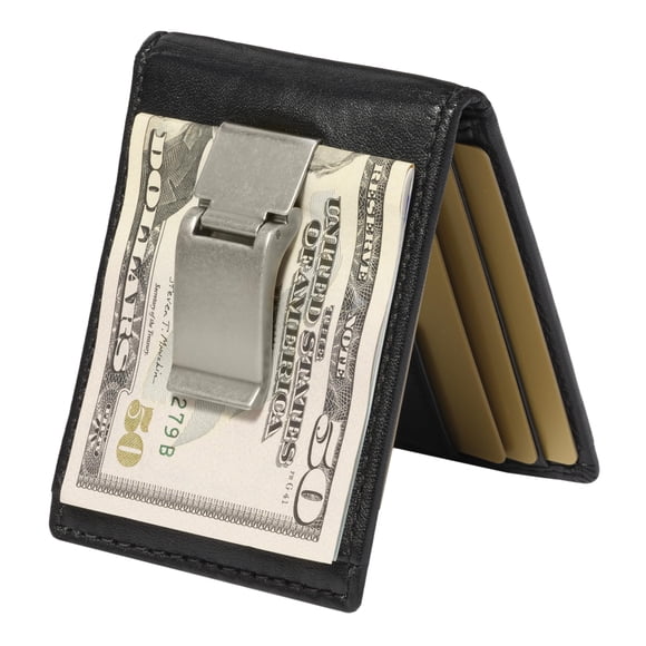Cartera House of Jack Co. Maverick negra con clip de dinero