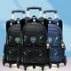 thumbnail image 3 of High-capacity on 2/6 Wheels Waterproof Luggage Rolling Bag Student Shoulder Backpack Detachable Children Rolling School Bags, 3 of 3