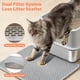 thumbnail image 4 of Caja de arena para gatos Yollber de acero inoxidable XL con tapa y accesorios, 4 of 9
