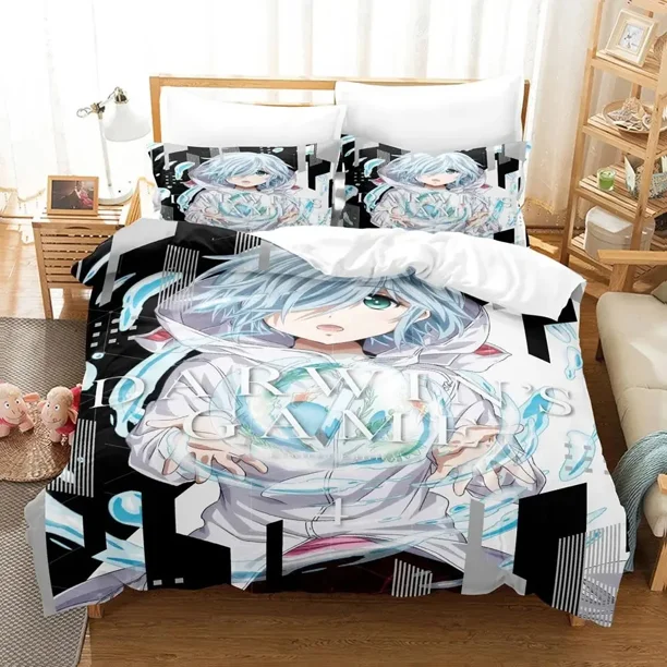 Anime Darwin's Game Bedding Set Duvet Cover Bed Set Quilt Cover Pillowcase Comforter Boys Adult Home Textiles Bed Sheets