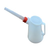 Ioensy - Jarra Medidora De Aceite Con Tapa, Robusta, Portátil, Con Escala, Jarra Medidora De Aceite De 1,2 L