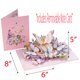 thumbnail image 2 of Tarjeta de Felicitación PALOX CRAFTS Jardín de Mariposas 3D Pop-Up, 2 of 6