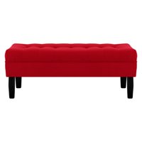 Bodevir - Banqueta Wood 2C Felpa 00 Rojo