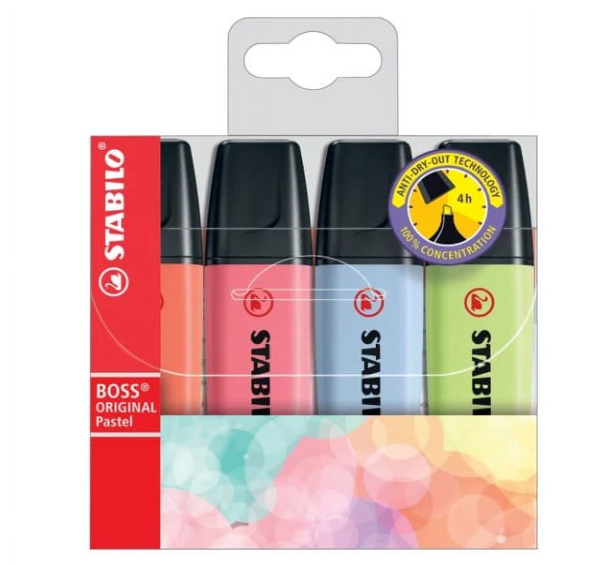 Stabilo - Pack Wallet 4 Destacadores Colores Pastel