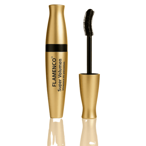 Máscara De Pestañas Flamenco Súper Volumen Efecto Alargador