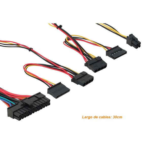 FATX DM Alimentación ATX 550W Sata necesita cable de alimentación C13 conector-opcional-salida-C14