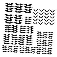 Bothyi - Juego De Decoración De Murciélagos De Halloween, 140 Piezas, Decoración De Pared Decorativa, Calcomanía De Pared