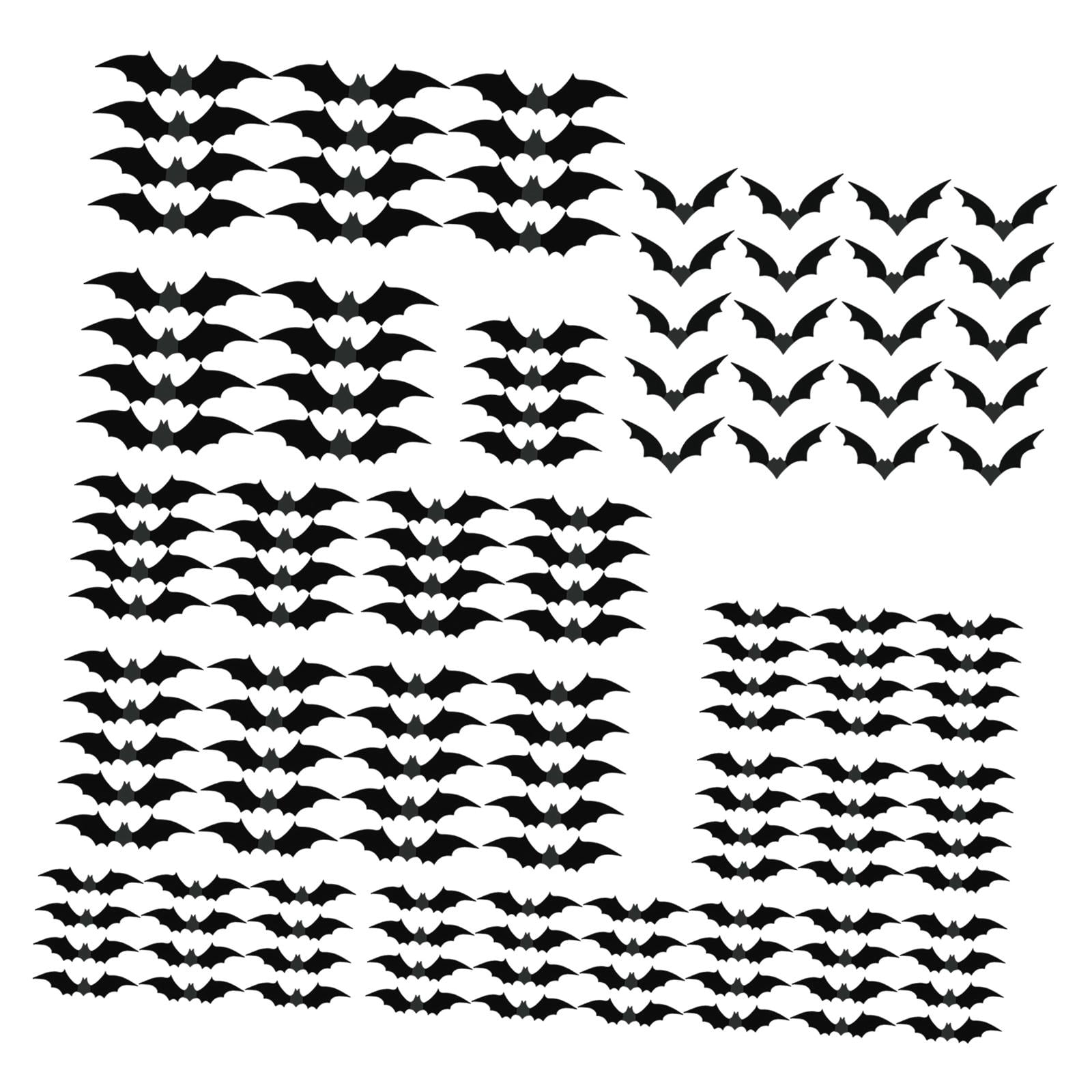 Bothyi - Juego De Decoración De Murciélagos De Halloween, 140 Piezas, Decoración De Pared Decorativa, Calcomanía De Pared