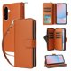 thumbnail image 1 of Funda Cartera con Cremallera y Correa para Samsung Galaxy A56 Soporte y Tarjetero Marrón, 1 of 6