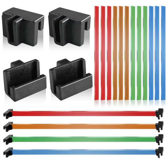 Set de Rieles y Clips para Archivos NICERINC 40 Pzs Multicolor 40 cm