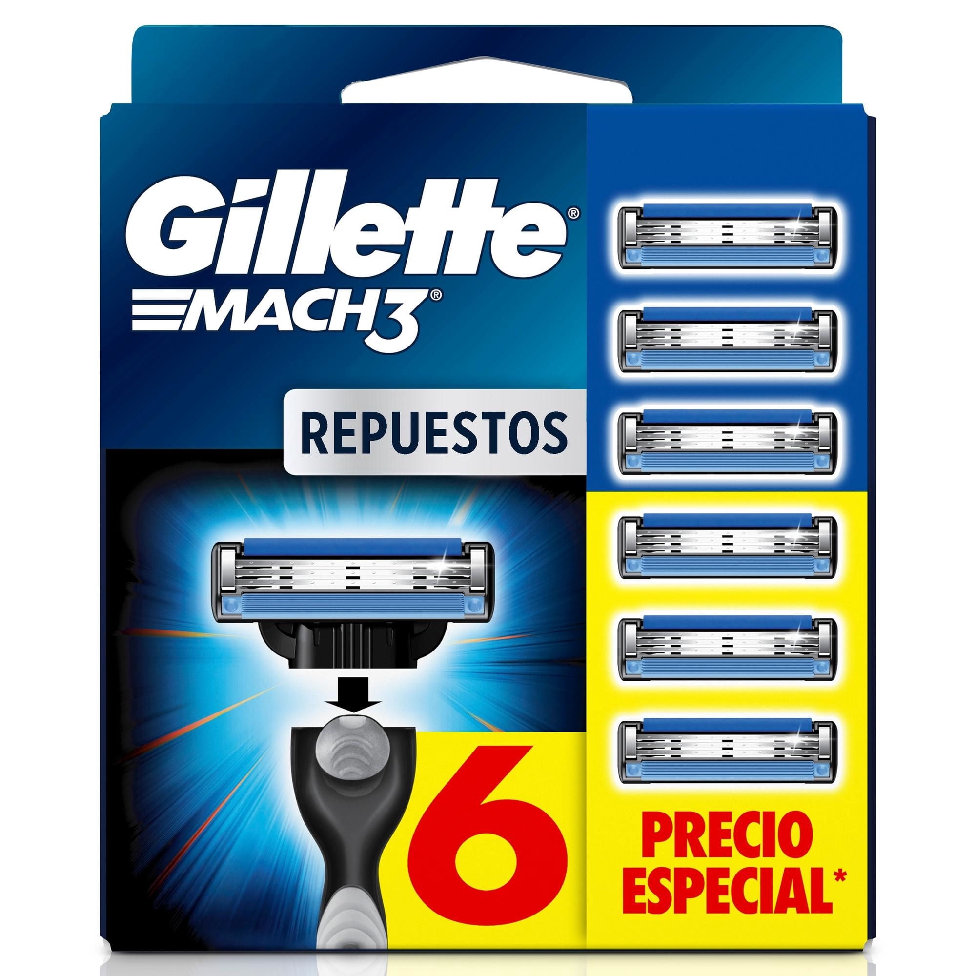 Repuesto Máquina Afeitar Gillette Mach3 Carbono