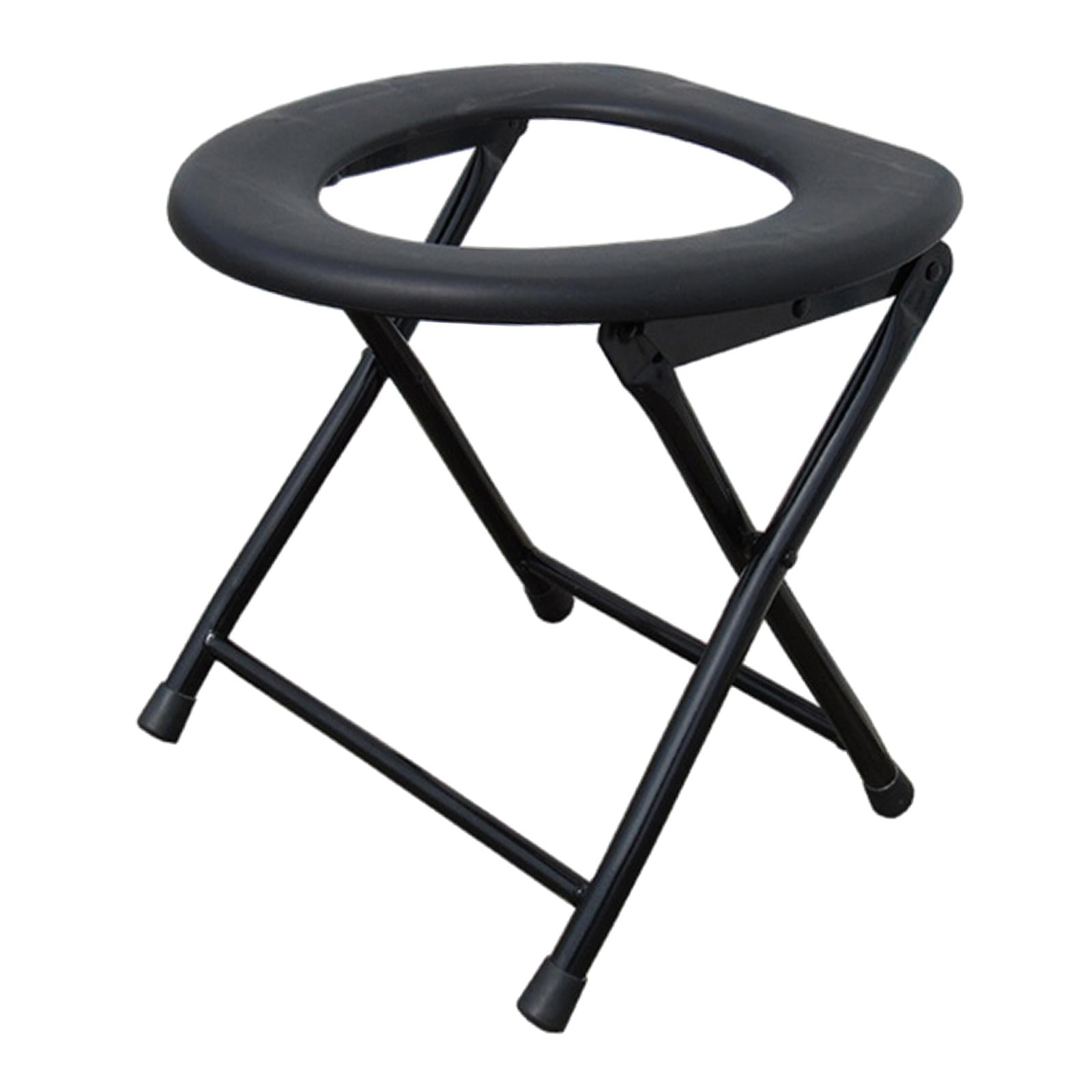 Magideal - Asiento De Inodoro Para Acampar, Inodoros De Cabecera, Silla De Ducha Portátil Plegable Para Discapacitados, Asiento De Silla De Inodoro De Usos Múlti