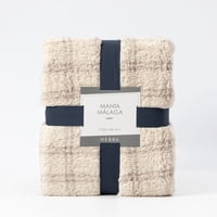 Hebra - Manta Sherpa 125X150 Malaga Gris/Crudo