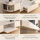 thumbnail image 4 of Rack Tv Flotante 160cm De Ancho 3 Puertas Hecho Por Melamina Blanco, 4 of 8