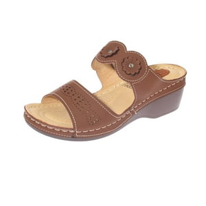 Vía Franca - Sandalia Confort Café Modelo Italiano