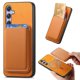 thumbnail image 1 of Funda de Cuero Magnética con Tarjetero para Samsung Galaxy A54 Cubierta Delgada Amarillo, 1 of 5