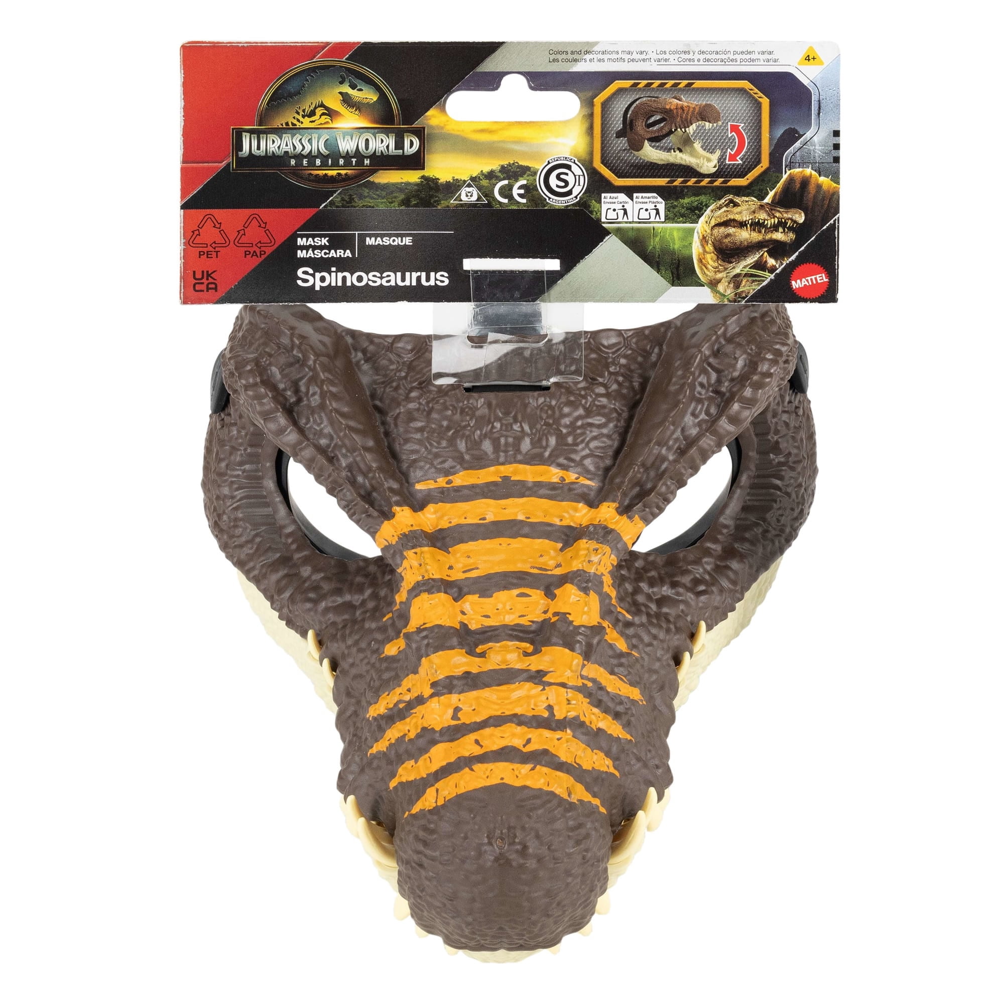 Jurassic World Rebirth Máscara Spinosaurus Móvil