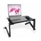 thumbnail image 2 of Mesa de Regazo Zippace 420x260 mm Negra Ajustable con Enfriamiento, 2 of 9