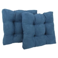 Cojín Para Silla Blazing Needles, Microgamuza, Cuadrado, Color Índigo, 19 Cm