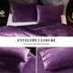 thumbnail image 4 of Juego de funda de edredón Ivellow, terciopelo, franela, tamaño king, color morado, 4 of 8