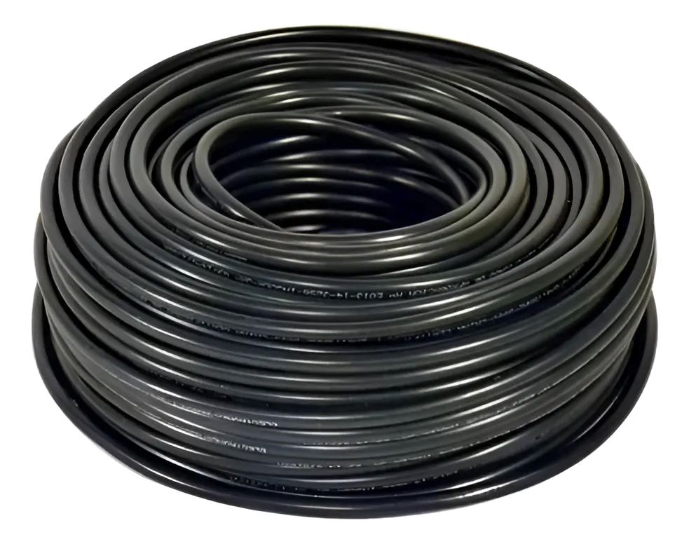 Metalfer - Cordon Electrico Svt 3X0,75Mm (Certificado) Negro - 100 Mts