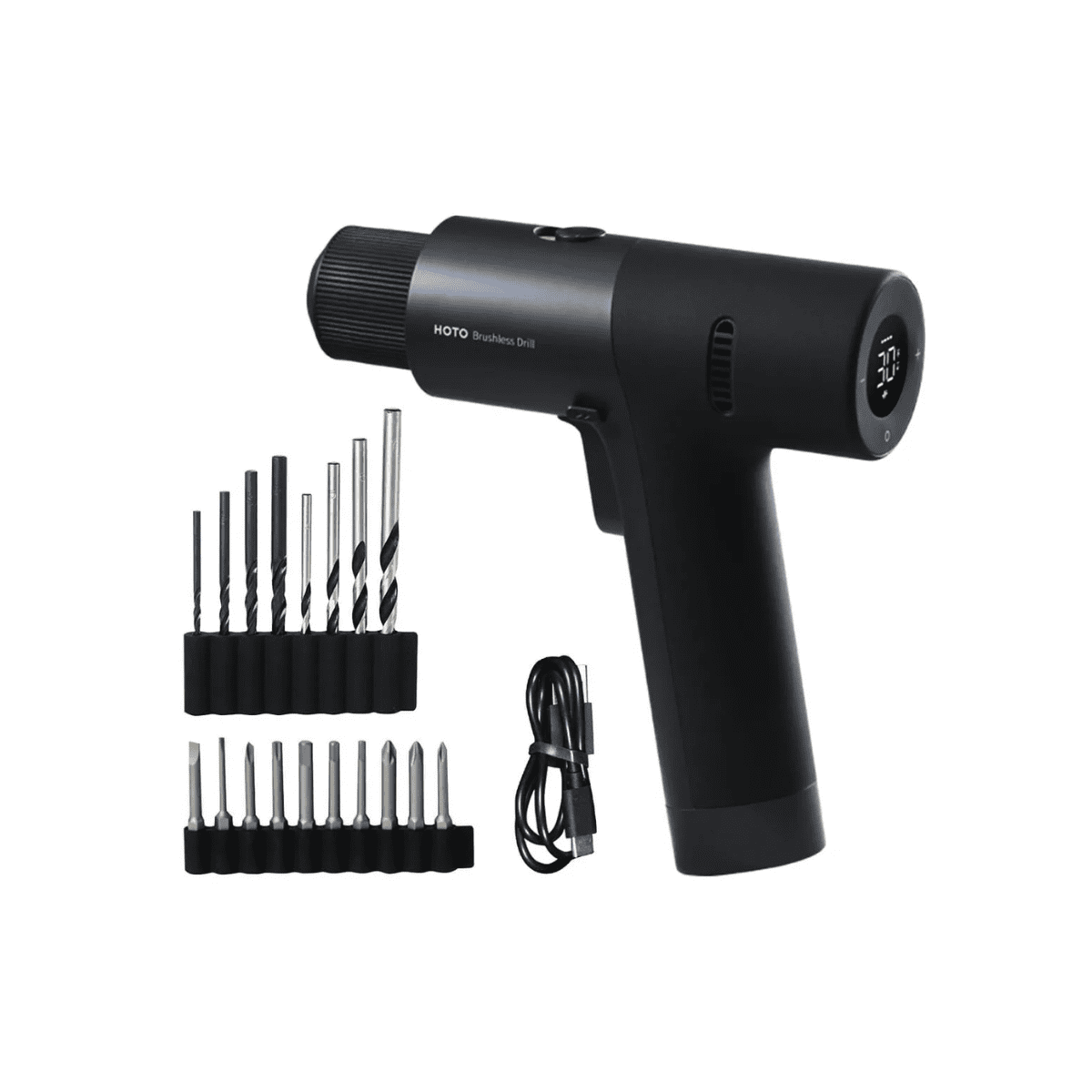 Hoto Taladro Inalámbrico + Cartonero + Huincha Autobloqueo