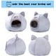 thumbnail image 2 of Cueva para gatos, cama para gatos, cueva acogedora con cojín interior suave extraíble, saco de dormir, tienda de campaña para gatos, cesta para gatos, cama para animales para dormir para gatos pequeño, 2 of 6