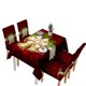 thumbnail image 4 of Cubierta De Mesa De Navidad Decoración Navide?a Para La Cena Inicio Aniversario B, 4 of 5