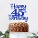 thumbnail image 4 of Decoración para tartas Kaoenla Happy 45th Birthday 45 años, azul, 4 of 8