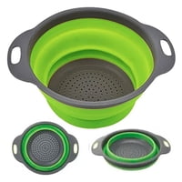 Importclick - Pack 2 Coladores Escurridor Cocina Verde