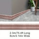 thumbnail image 1 of 1pc Self-Adhesive Flexible Foam Molding Trim, 90"x 3" 3D Sticky Decorative Wall Trim Lines Skirting Baseboard Border, Waterproof Wallpaper For Living Room And Home Decorations, 1 of 3