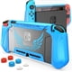 thumbnail image 1 of Compatible con Nintendo Switch Case con protector de pantalla TPU Funda protectora resistente Compatible con Nintendo Switch con absorción de impactos y antiarañazos (Azul), 1 of 7