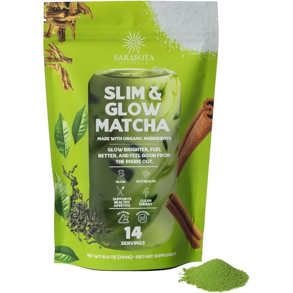 Polvo de bienestar Slim & Glow Matcha