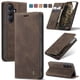 thumbnail image 4 of Funda FOXDOCK cartera de cuero retro para FOXDOCK Samsung S26/S26 Plus – Resistente a golpes, ranuras para tarjetas – Marrón, 4 of 5