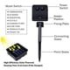 thumbnail image 2 of Luces Guirnalda Solar 200 Led Calidas Calido 20m Navidad, 2 of 3