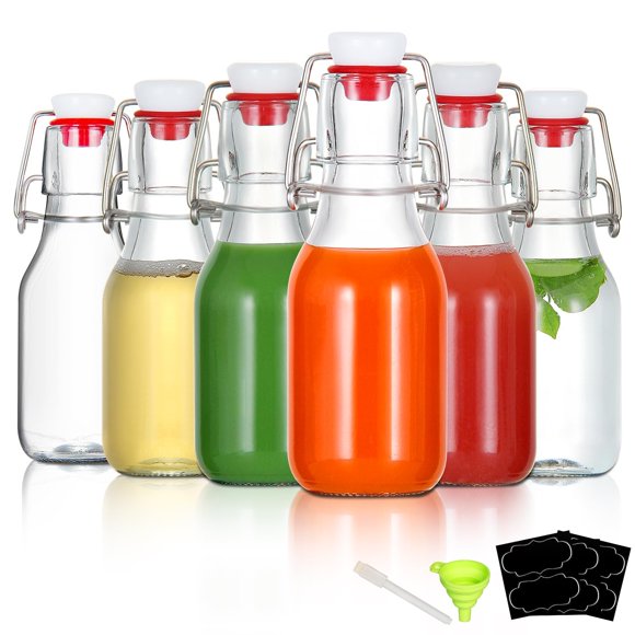 Botellas YEBODA 118 ml Pack de 6 con tapa swing hermética