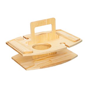 Magideal - Mesa De Picnic Para Vino, Mesa De Centro Portátil, Bandeja Para Aperitivos, Mesa Auxiliar, Mesa De Aperitivos Extraíble Para Picnic En Champán, Para Amarillo