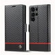 thumbnail image 1 of Premium Leather Wallet Case with Carbon Fiber Pattern for Samsung Galaxy S23 Ultra S22 S21 FE Ultra S20 FE S10 Plus A54 A53 A52 A52s A51, 1 of 3