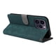 thumbnail image 4 of Funda Billetera para iPhone 15 Pro con Soporte - Cartera de Cuero con Ranuras Verde, 4 of 5