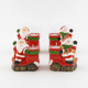 thumbnail image 1 of Set 4 Portavelas Navideños Papá Noel Muñeco Nieve Decoracion, 1 of 8