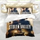 thumbnail image 5 of El valle robado Conjunto de sábanas temático, trío de piezas, cómodo y amigable con la piel, diseño único, regalo de decoración para el hogar para familiares, amigos y fans,135cm *200cm, 5 of 6