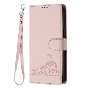 Funda Tipo Cartera Foxdock Para Xiaomi Poco M6 Pro 5G Con Soporte, Ranuras, Rfid, Diseño De Gato